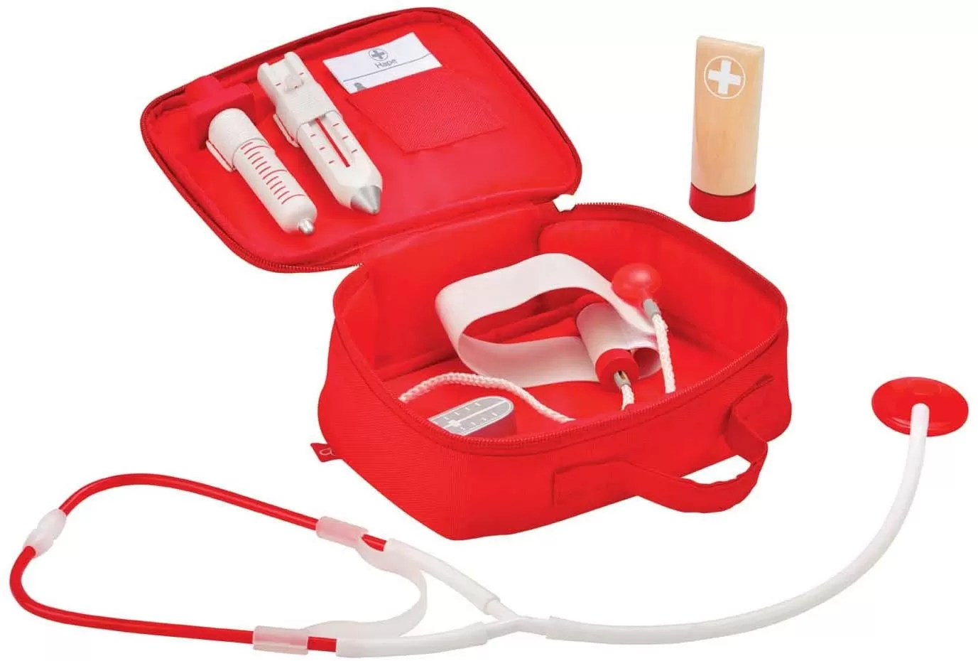 Trusa de doctor, kit complet medic, jucarie de rol, Hape, varsta de la 3 ani la 10 ani [5]