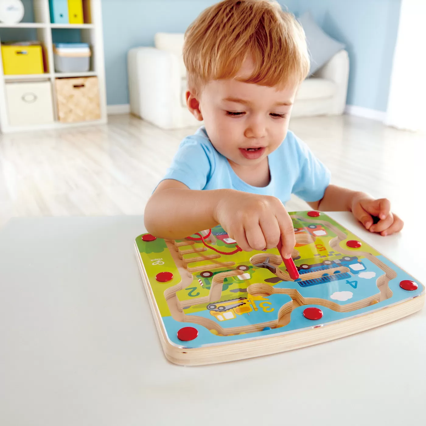 Hape labirint magnetic constructii si numere, varsta de la 2 ani la 7 ani [3]
