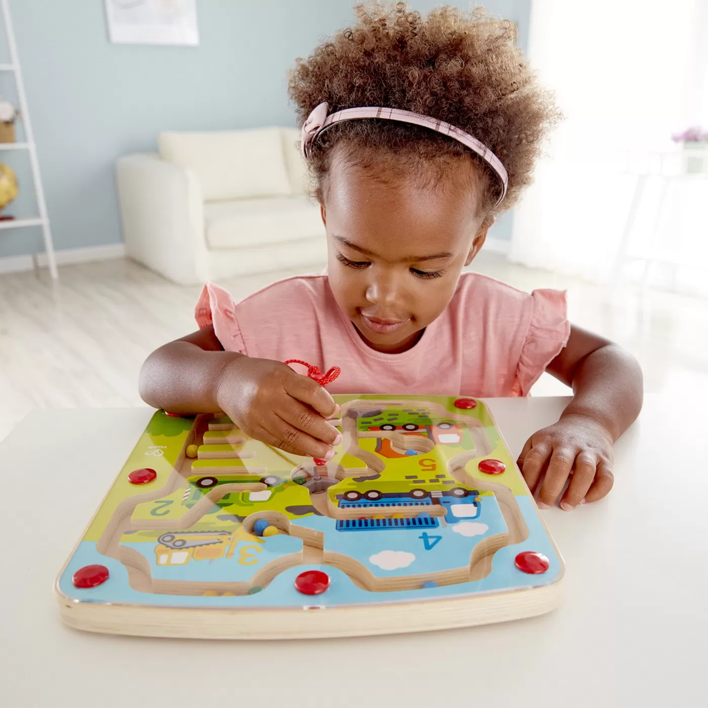 Hape labirint magnetic constructii si numere, varsta de la 2 ani la 7 ani [7]