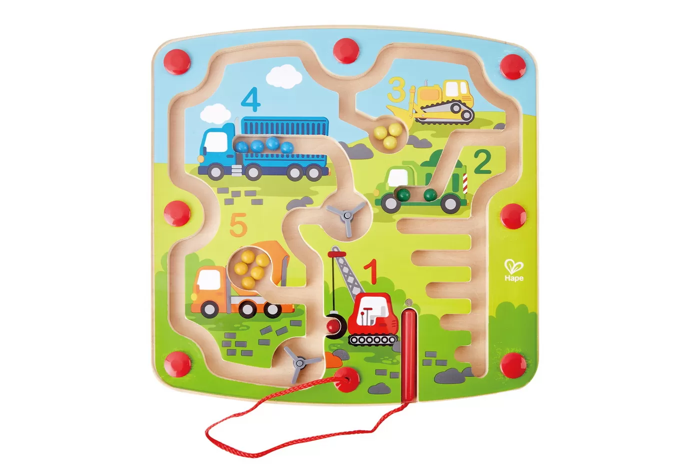 Hape labirint magnetic constructii si numere, varsta de la 2 ani la 7 ani [2]