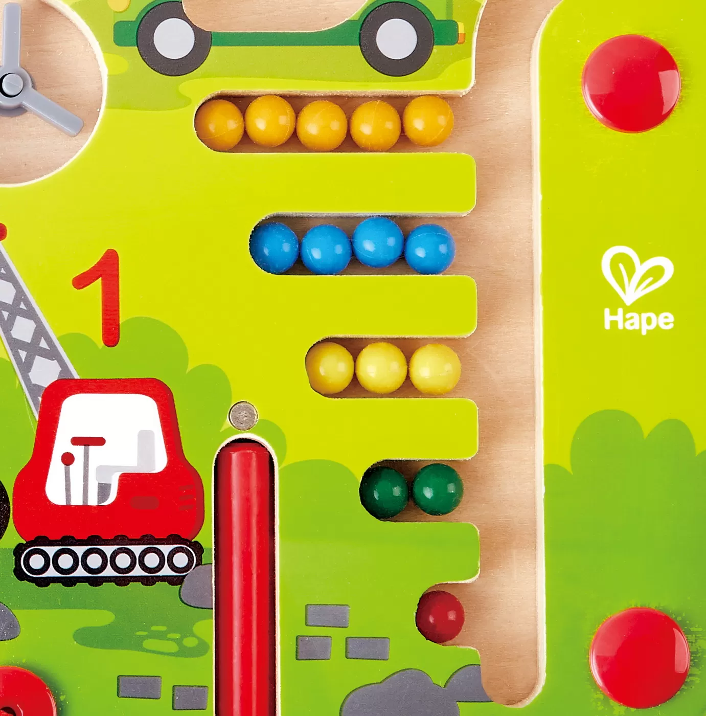 Hape labirint magnetic constructii si numere, varsta de la 2 ani la 7 ani [5]
