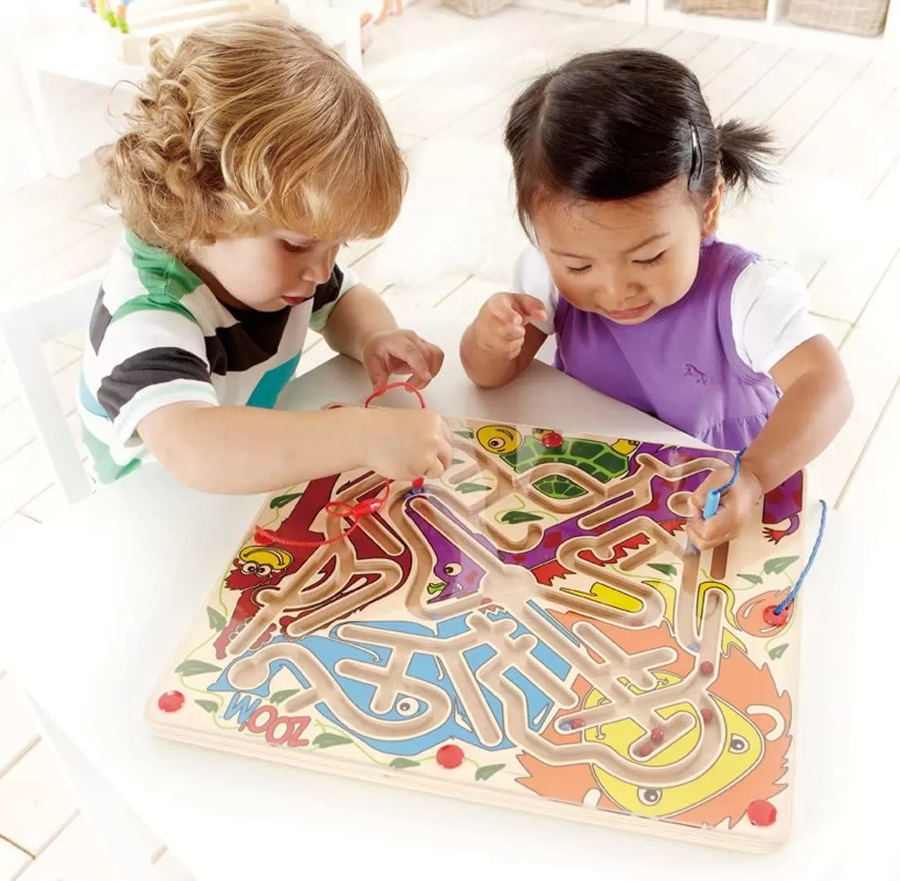 Hape labirint magnetic zoo'm - distractie la dublu, varsta de la 2 ani la 7 ani [4]