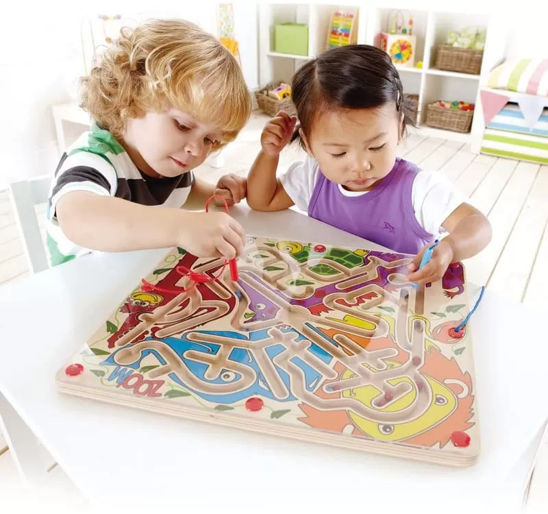 Hape labirint magnetic zoo'm - distractie la dublu, varsta de la 2 ani la 7 ani [3]