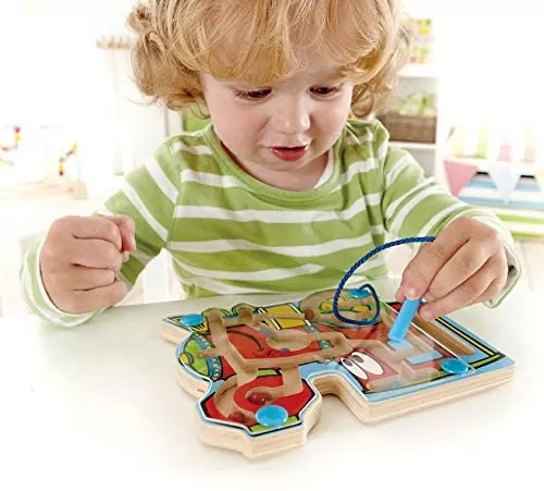Labrint magnetic, forma de locomotiva, Hape, varsta de la 2 ani la 7 ani [3]