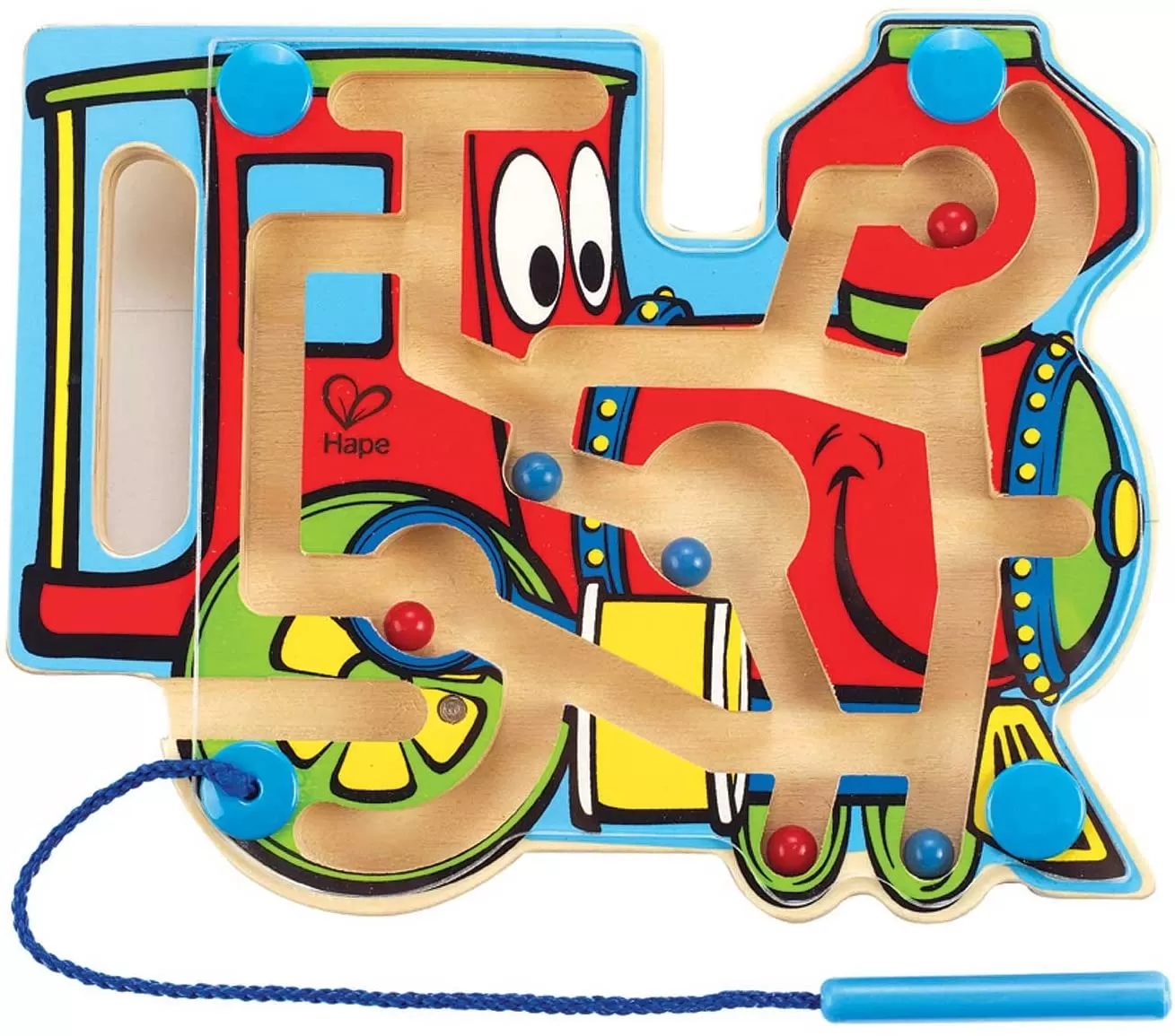 Labrint magnetic, forma de locomotiva, Hape, varsta de la 2 ani la 7 ani [2]