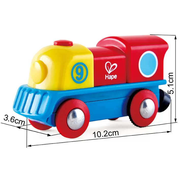 Hape locomotiva curajoasa, varsta de la 1 an la 7 ani [5]