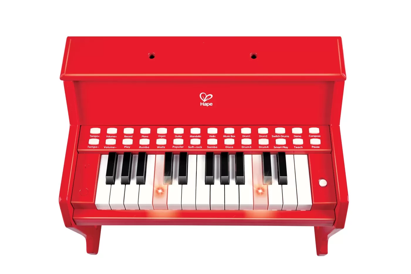 Hape pian electronic rosu cu lumini, varsta de la 3 ani la 7 ani [7]