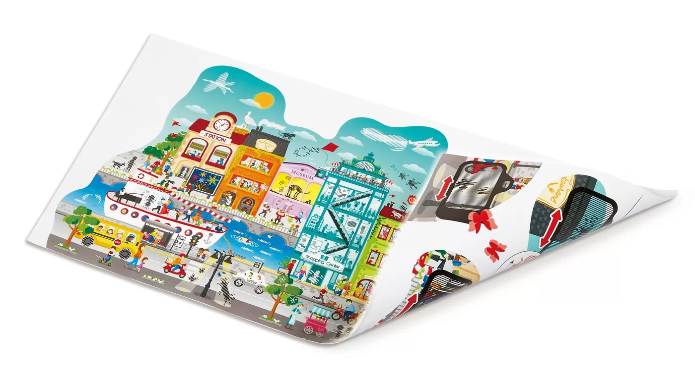 Orasul Animat, Puzzle cu 49 de Piese și Vizualizator Interactiv, varsta de la 4 ani la 10 ani [6]