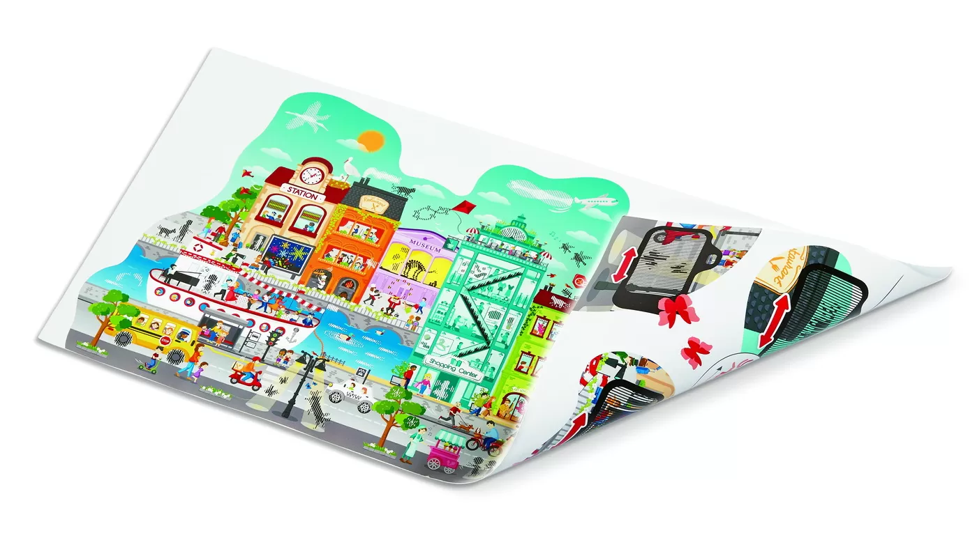 Orasul Animat, Puzzle cu 49 de Piese și Vizualizator Interactiv, varsta de la 4 ani la 10 ani [4]