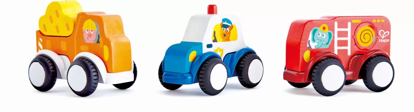 Hape set 3 masinute cu motor pull-back, varsta de la 2 ani la 5 ani [2]
