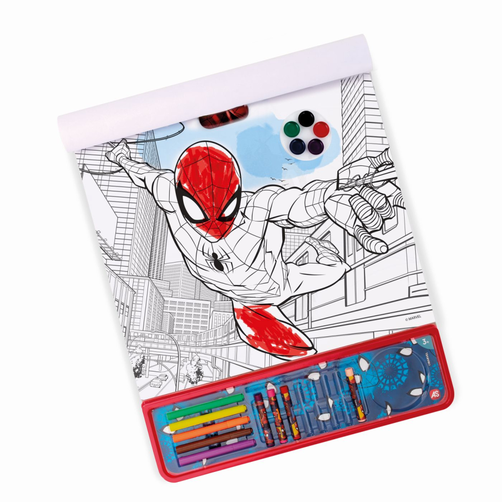 Happi hobbi set pentru desen giga block 5 in 1 marvel spider man  copii varsta 3 ani - 10 ani [2]