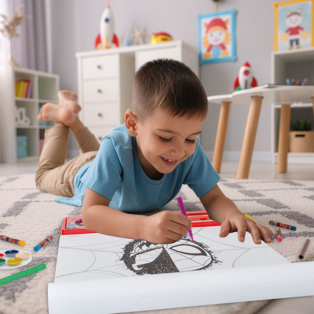 Happi hobbi set pentru desen giga block 5 in 1 marvel spider man  copii varsta 3 ani - 10 ani [3]