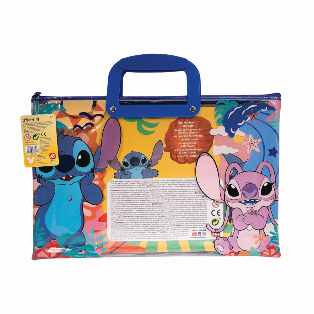 Happi hobbi set pentru pictura in geanta transparenta stitch copii varsta 3 ani - 10 ani [6]