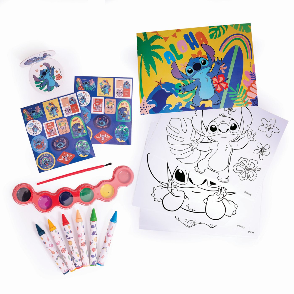 Happi hobbi set pentru pictura in geanta transparenta stitch copii varsta 3 ani - 10 ani [2]