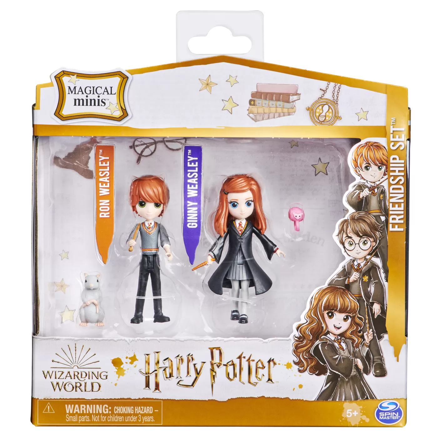 Harry potter wizarding world magical minis set 2 figurine ron si ginny weasley [1]