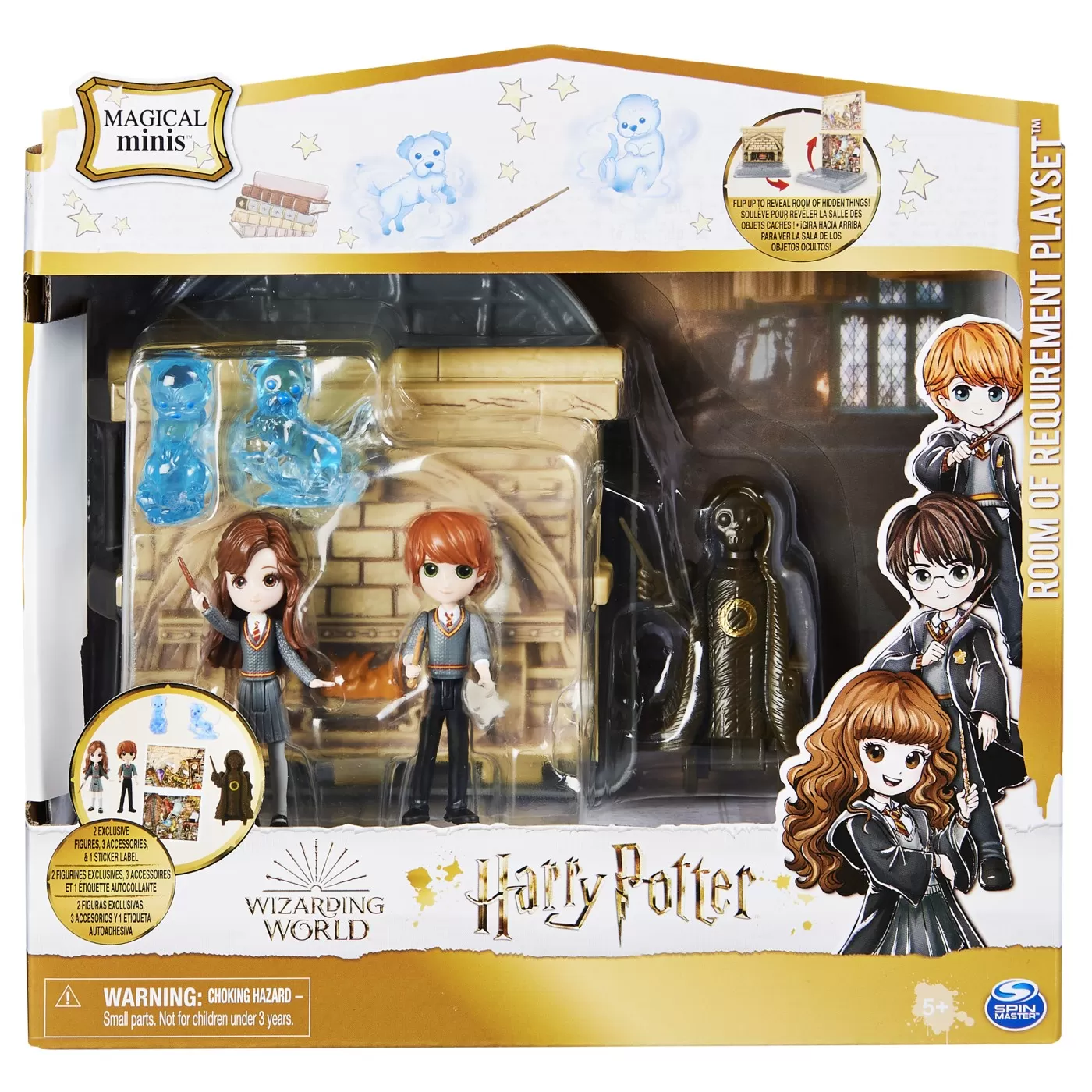 Harry potter wizarding world magical minis set 2 figurine ron wisleay si hermione granger [1]