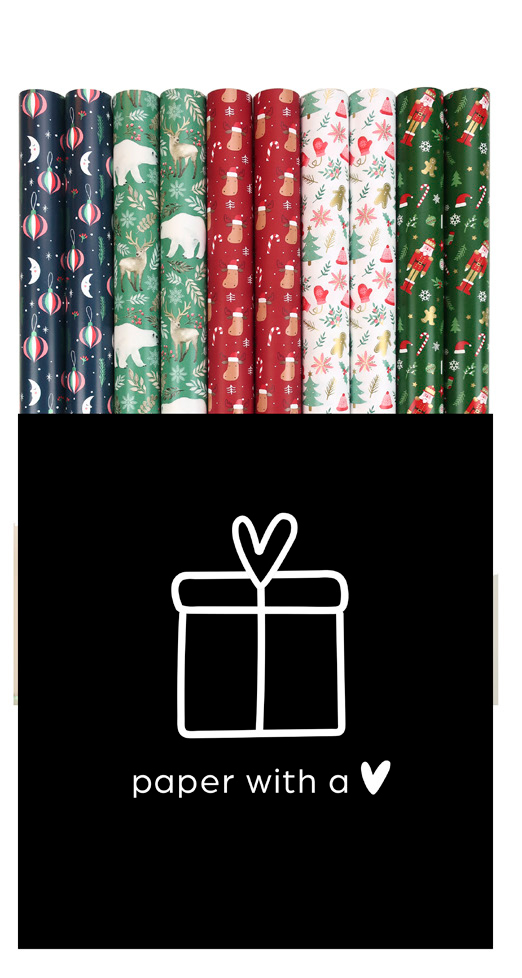 Hartie ambalaj rola 70cm x 2m magical winter rotolux [2]