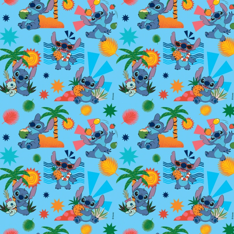 Hartie ambalat cadou Sadoch, rola 70x200cm, diverse modele Stitch [2]