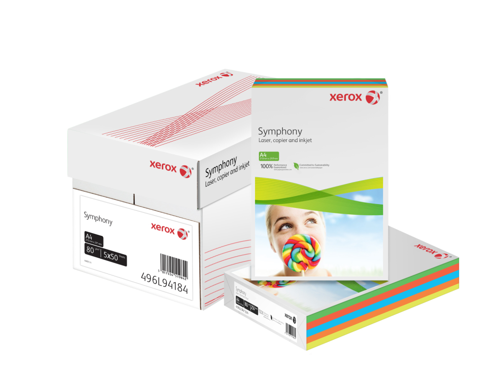 Hartie copiator a4 asortata intens 80g 5*50/top xerox [3]