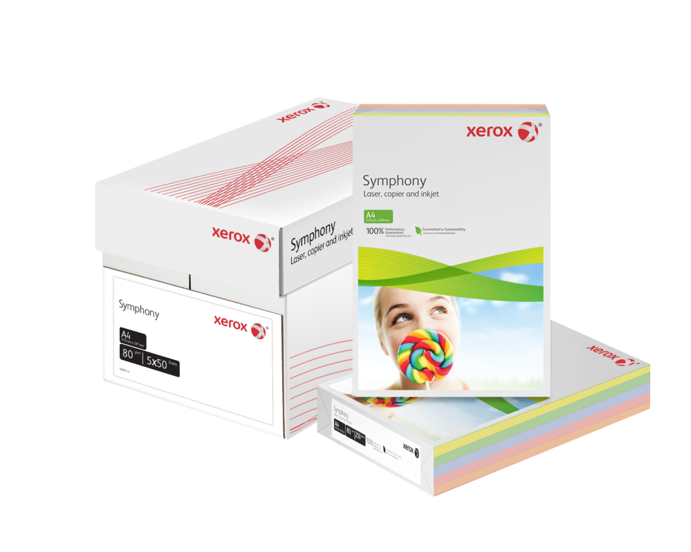 Hartie copiator a4 asortata pal 80g 5*50/top xerox [2]