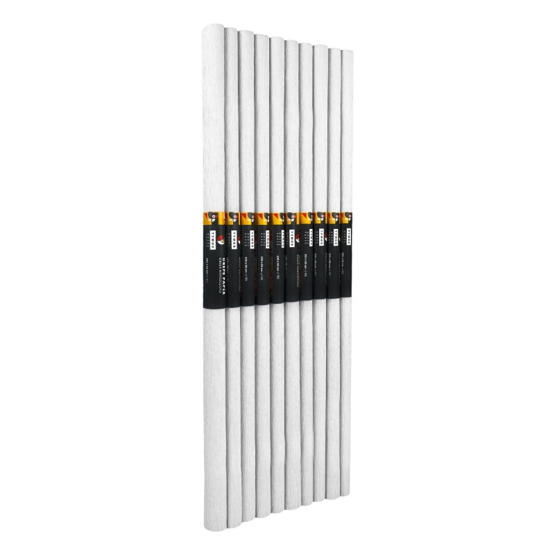 Hartie creponata Colorarte C01, 50x200cm, alb, set 10 role [2]