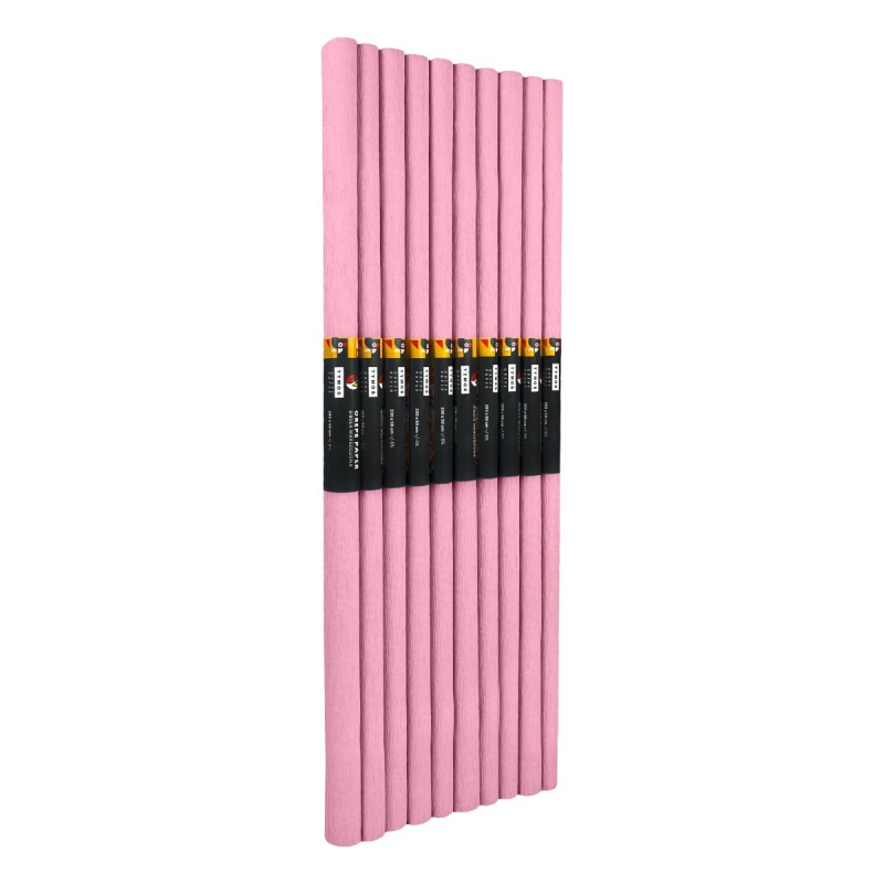 Hartie creponata Colorarte C12, 50x200cm, roz deschis, set 10 role [2]