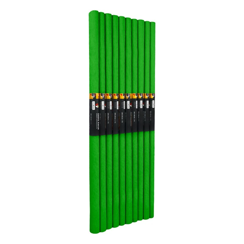 Hartie creponata Colorarte C30, 50x200cm, verde deschis, set 10 role [2]