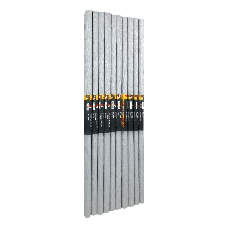Hartie creponata Colorarte C39, 50x200cm, argintiu, set 10 role [2]
