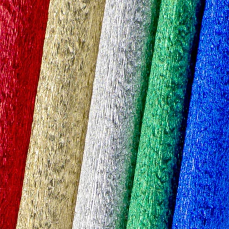 Hartie creponata Colorarte M01, 25x50cm, diverse culori metalizate, set 5 role [2]