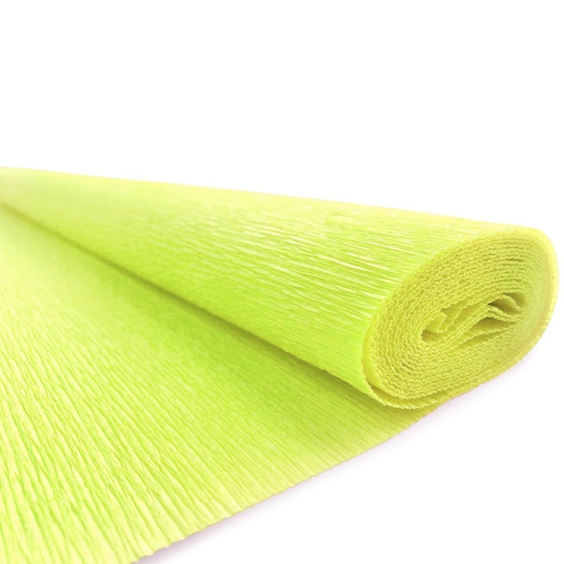 Hartie creponata Colorarte QC-013, galben pal, 50x200cm, solida floristica [2]