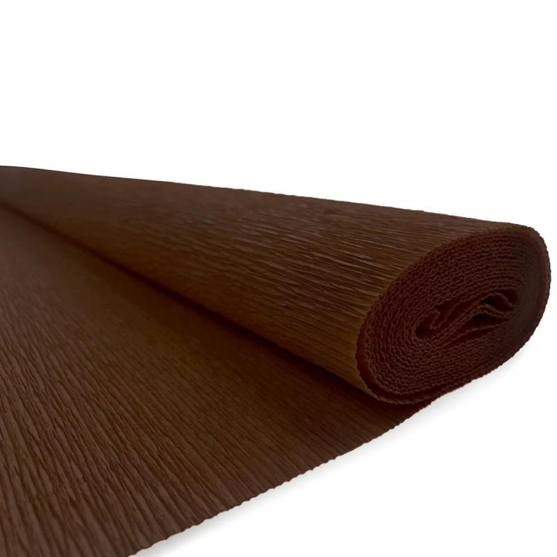 Hartie creponata Colorarte QC-022, maro, 50x200cm, solida floristica [1]
