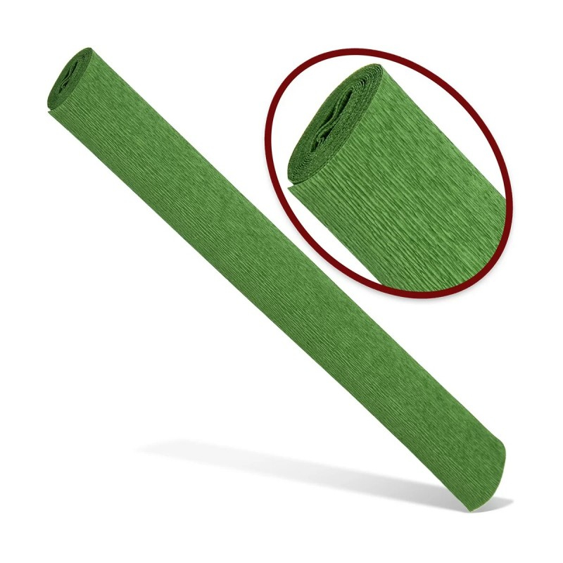 Hartie creponata Colorarte QC-024, verde fistic, 50x200cm, solida floristica [2]