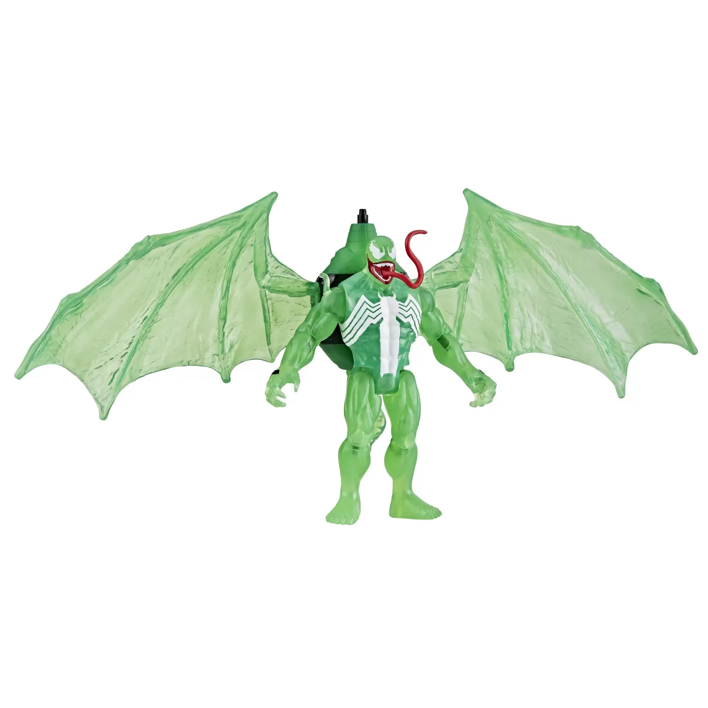 Hasbspiderman set vehicul si figurina green symbiote 10cm, varsta de la 4 ani la 8 ani [2]