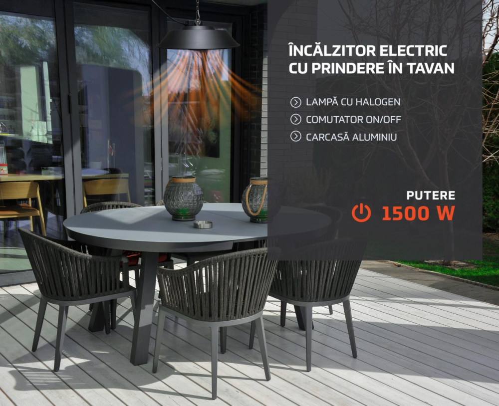 Heinner incalzitor electric cu prindere de tavan 1500w [5]
