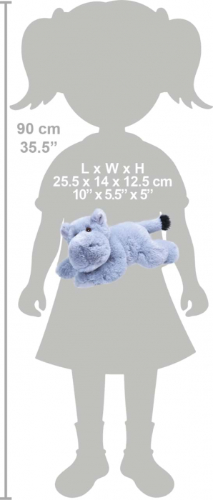 Hipopotam Ecokins - Jucarie Plus Wild Republic 20 cm [2]