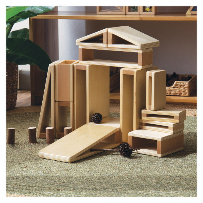 Hollow Blocks, blocuri de constructie openended, Guidecraft, 3-10 ani [2]