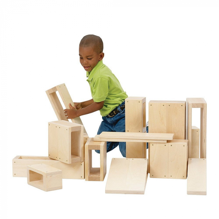 Hollow Blocks, blocuri mari de constructie openended, Guidecraft, 3+ ani [6]