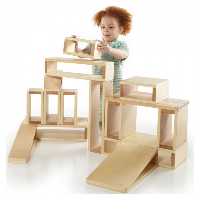 Hollow Blocks, blocuri mari de constructie openended, Guidecraft, 3+ ani [7]