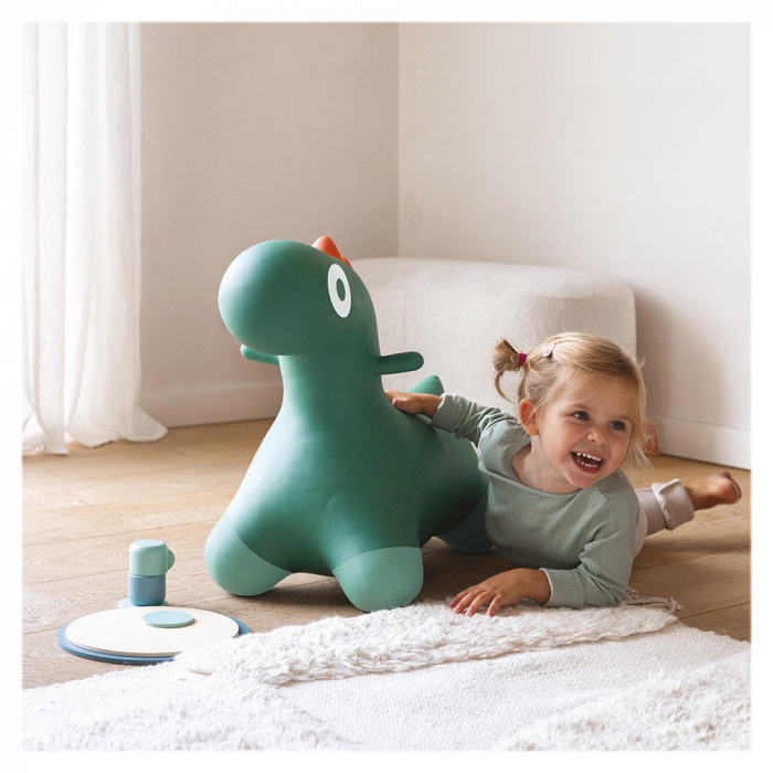 Hoppi Dino, dinozaur gonflabil saltaret, verde, 2-7 ani [3]