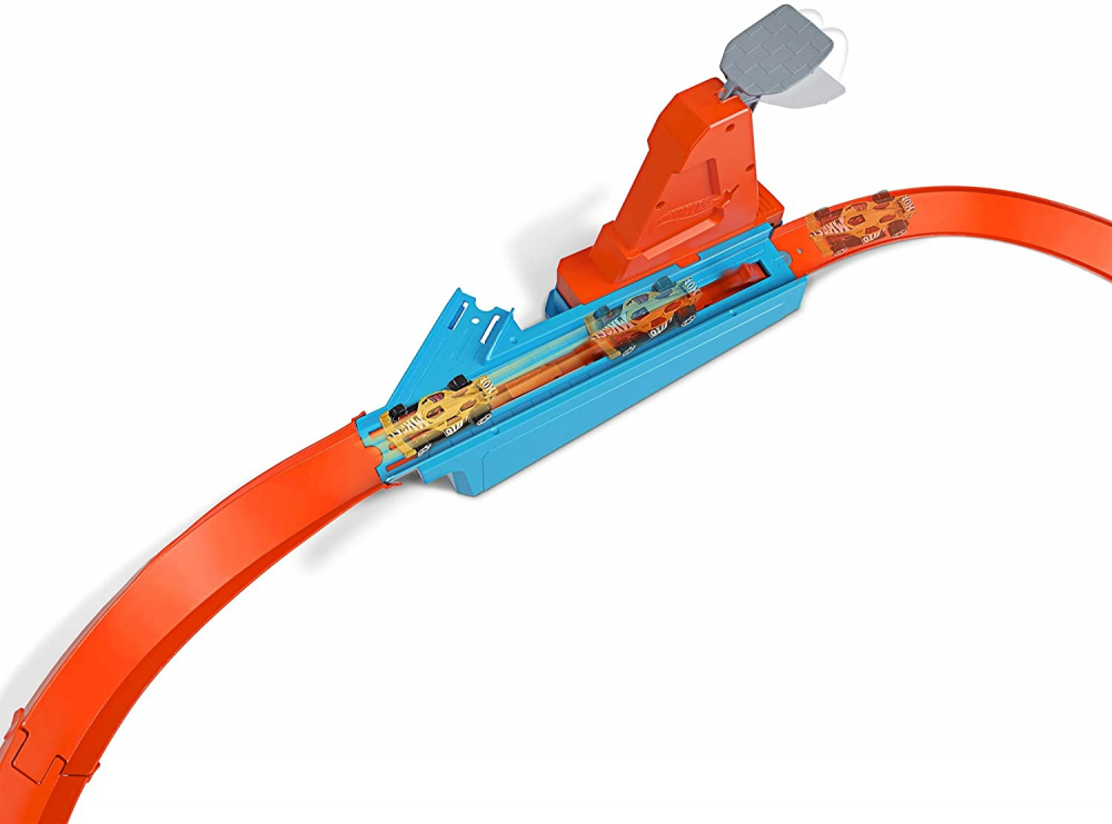 Hot wheels circuit rapid cu lansator si masinuta exclusiva, varsta de la 3 ani la 9 ani [4]