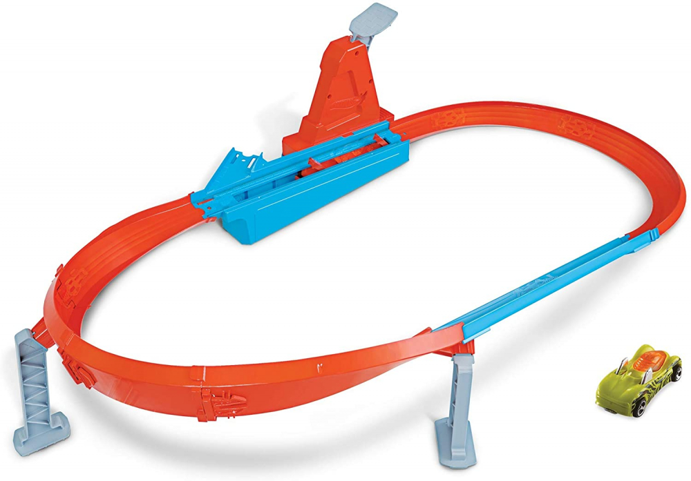 Hot wheels circuit rapid cu lansator si masinuta exclusiva, varsta de la 3 ani la 9 ani [2]