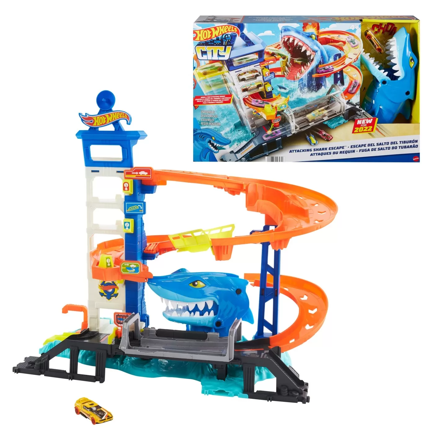 Hot wheels city atacul rechinului, varsta de la 4 ani la 8 ani [1]