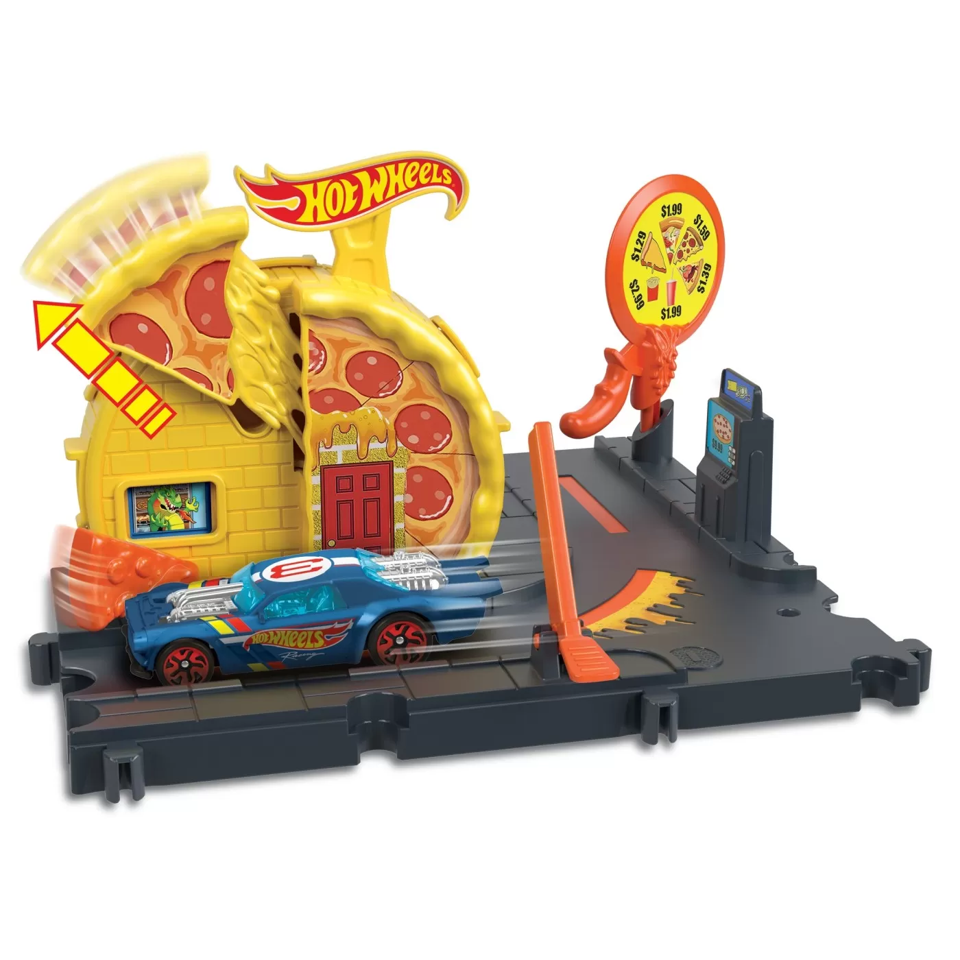 Hot wheels city explorer speedy pizza pick up, varsta de la 4 ani la 8 ani [4]