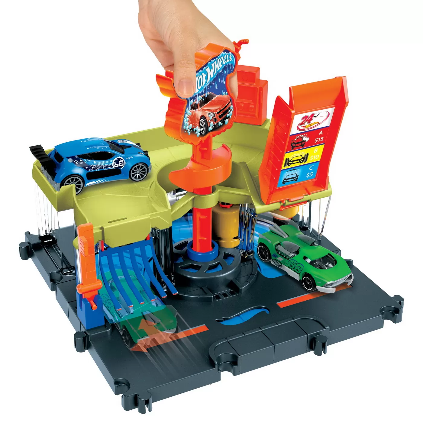 Hot wheels city spalatorie auto, varsta de la 4 ani la 8 ani [7]