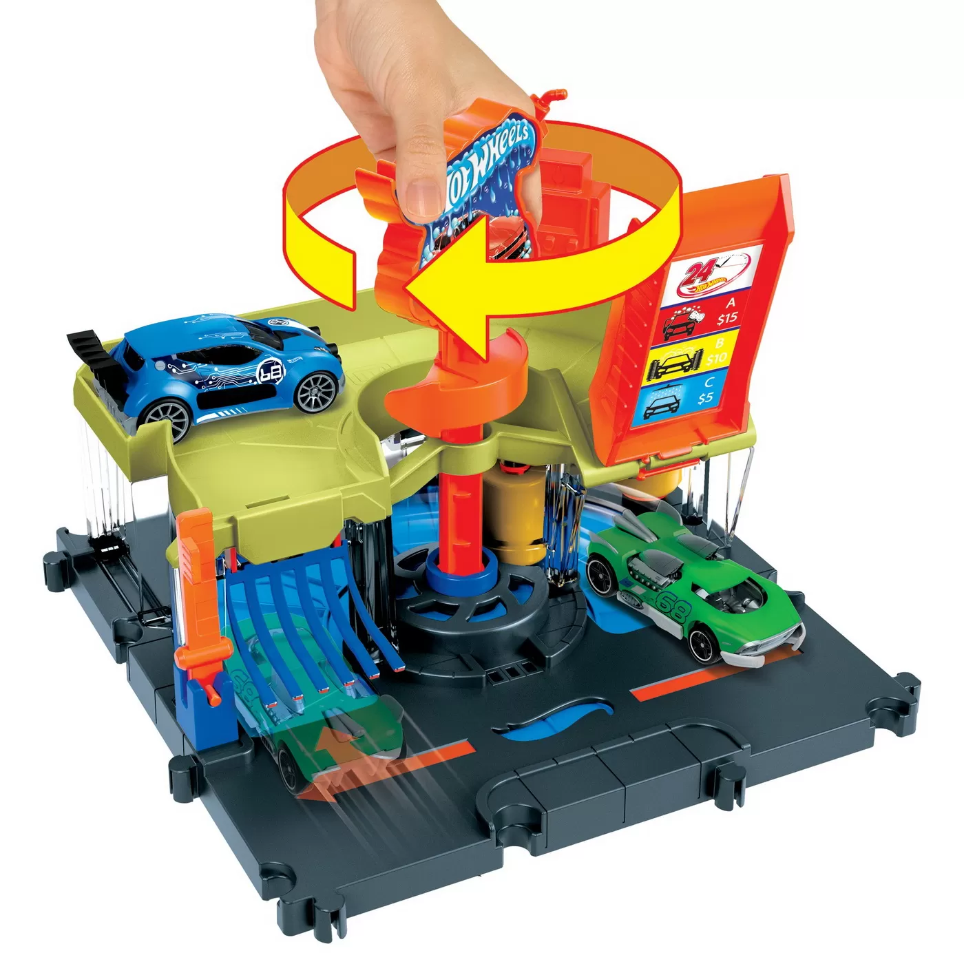 Hot wheels city spalatorie auto, varsta de la 4 ani la 8 ani [6]