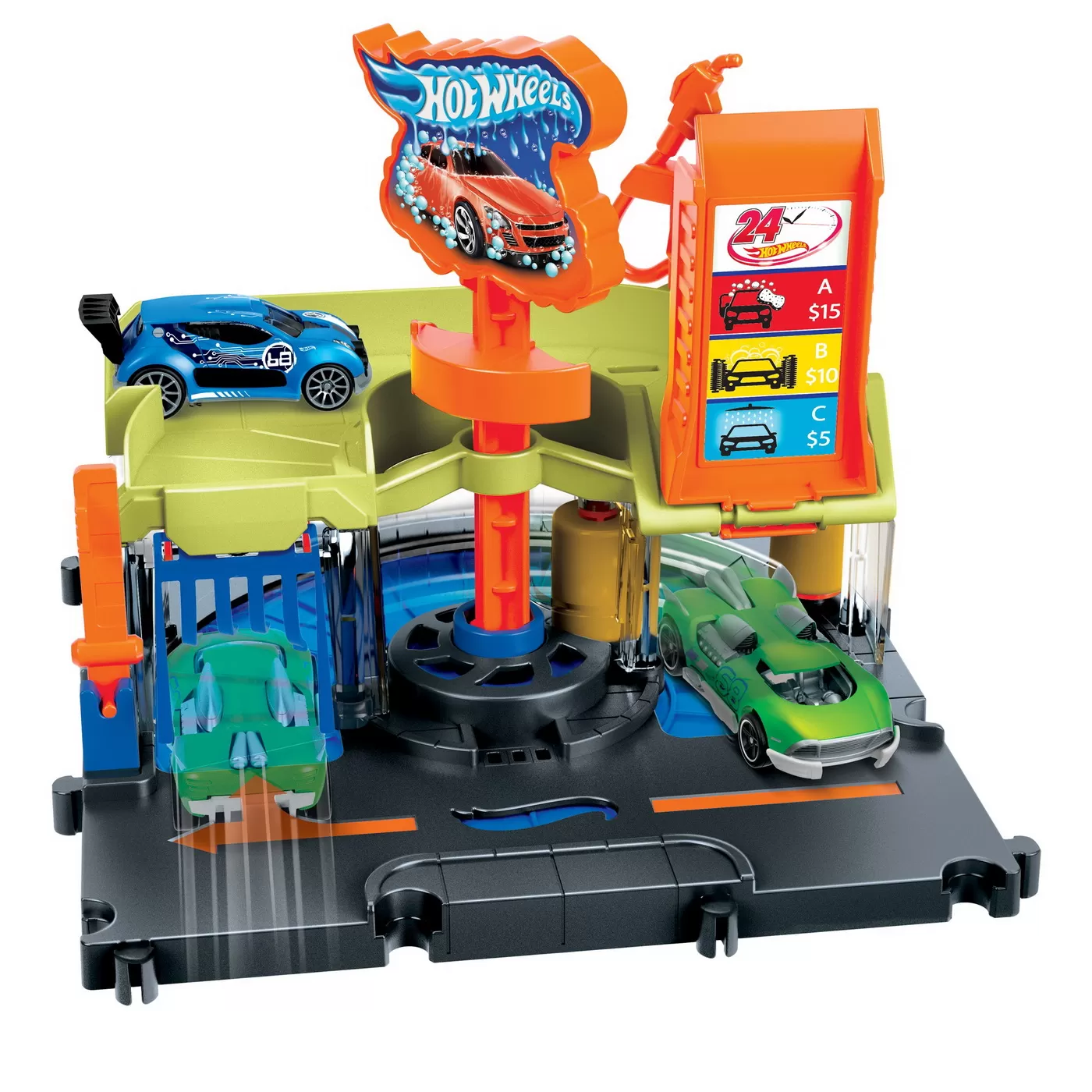 Hot wheels city spalatorie auto, varsta de la 4 ani la 8 ani [4]