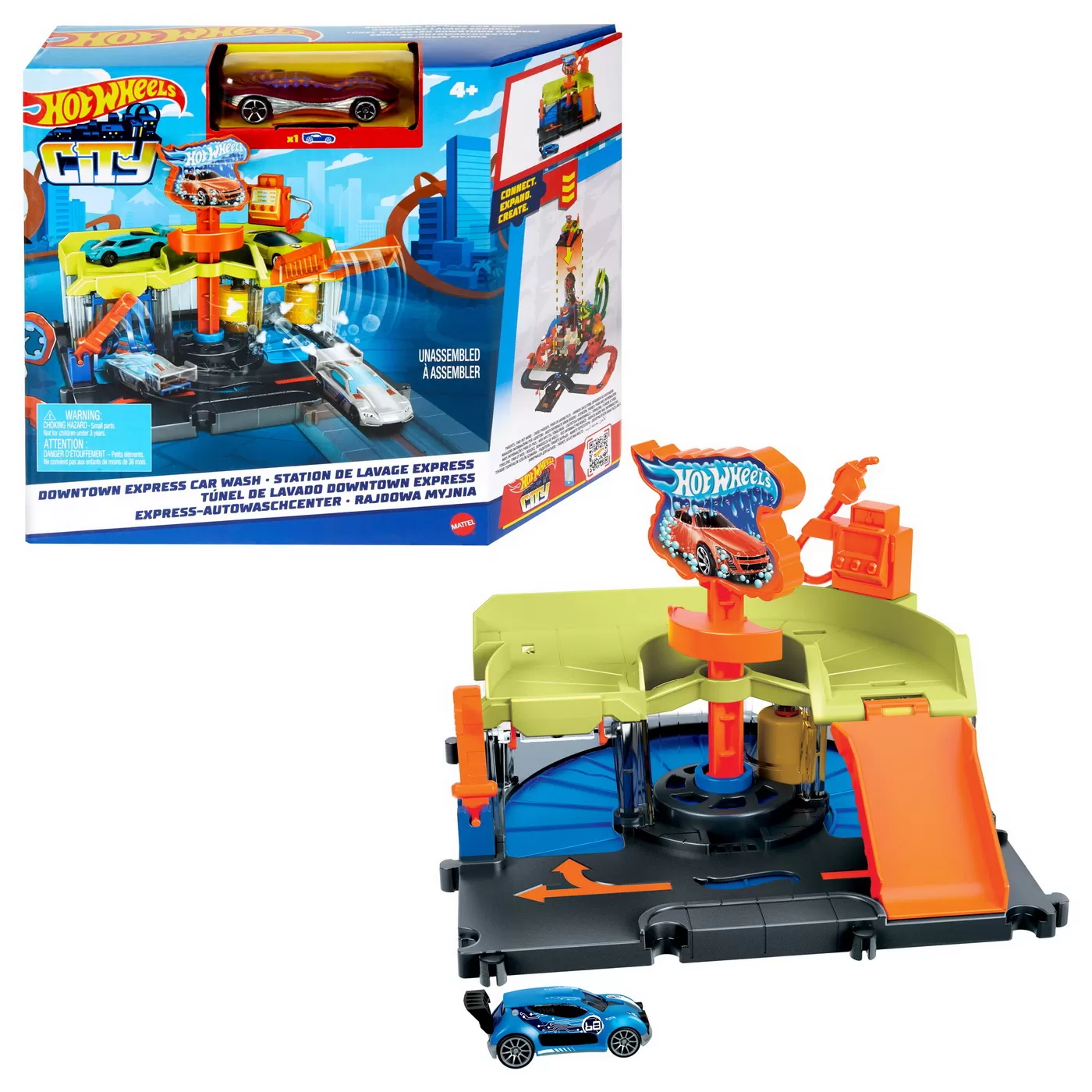 Hot wheels city spalatorie auto, varsta de la 4 ani la 8 ani [8]