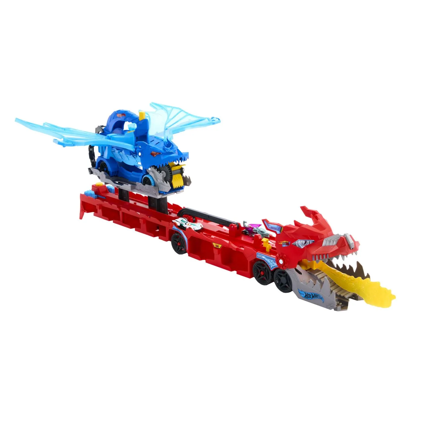 Hot wheels city transportator suprem cu 2 dragoni, copii varsta 4 ani pana la 8 ani [5]