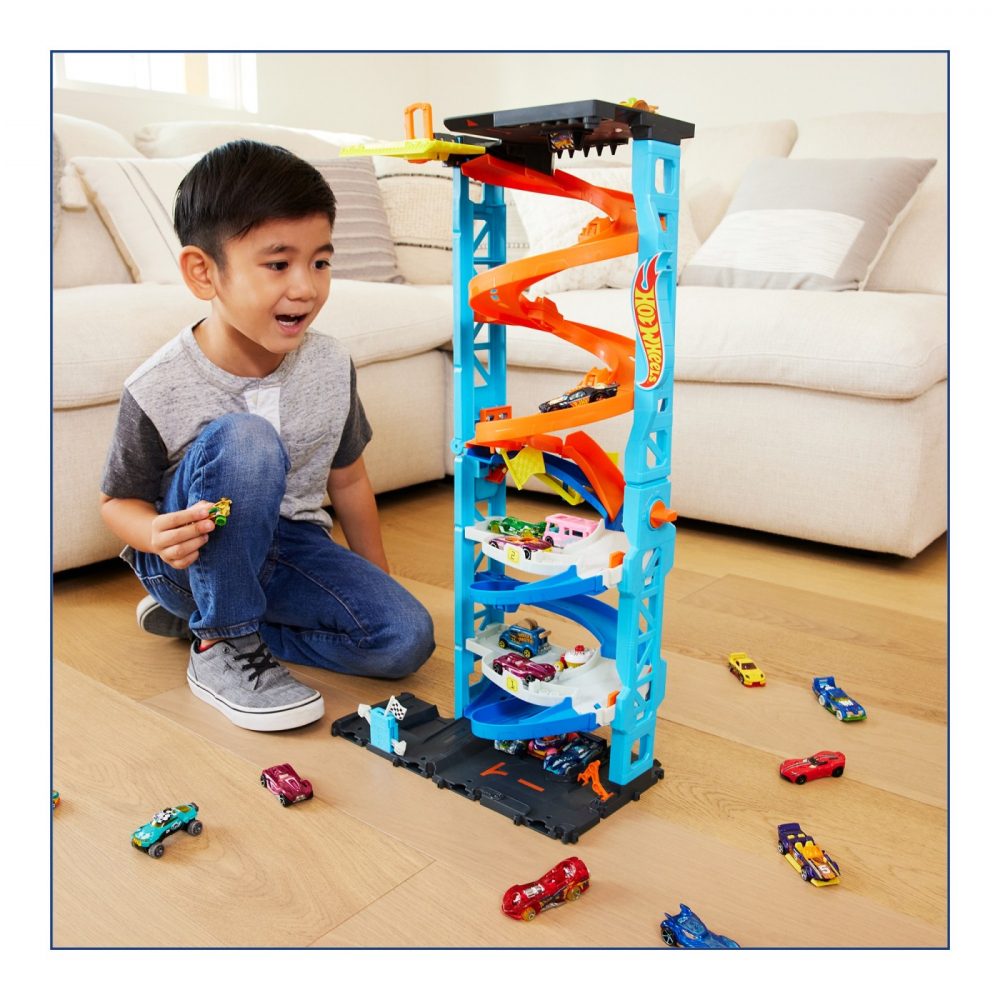 Hot wheels city turnul de curse, varsta de la 3 ani la 9 ani [6]