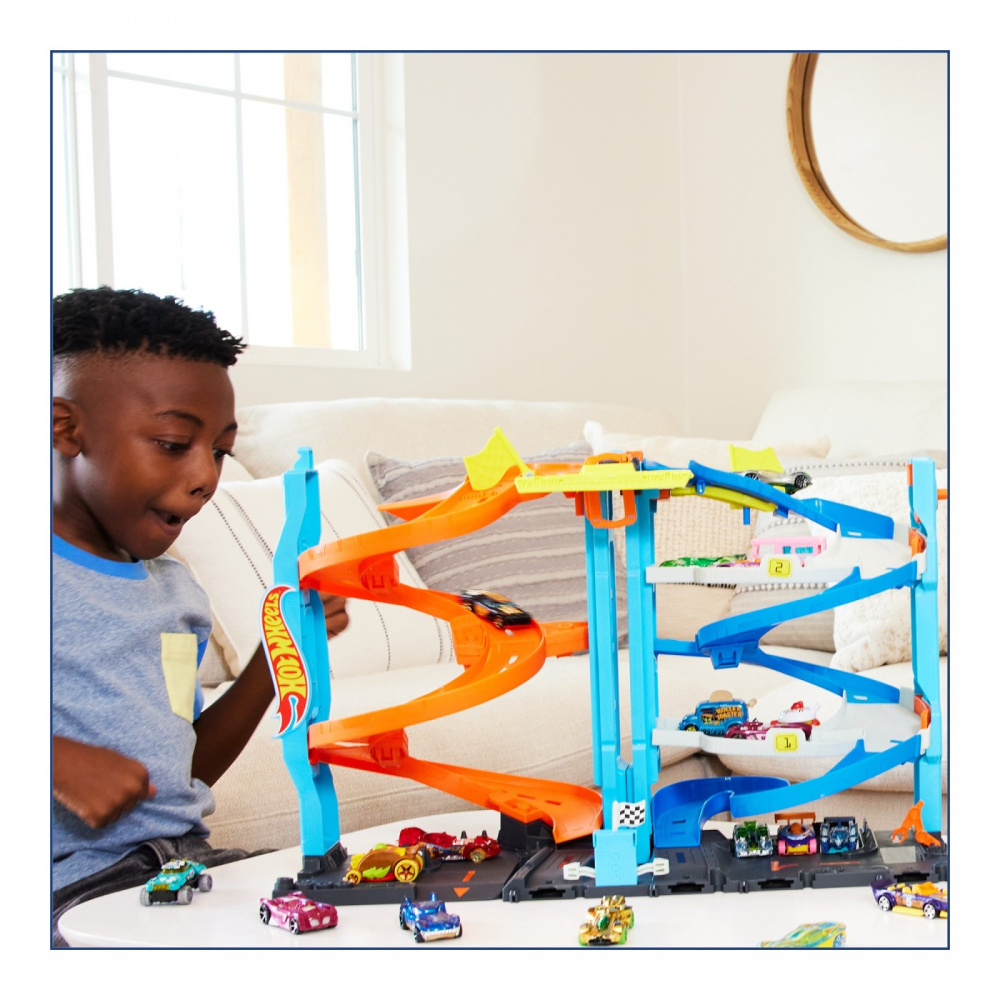Hot wheels city turnul de curse, varsta de la 3 ani la 9 ani [5]
